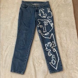 Face painted jeans!